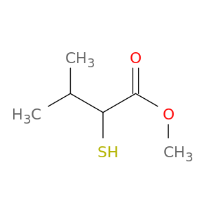 Butanoic acid, 2-mercapto-3-methyl-, methyl ester