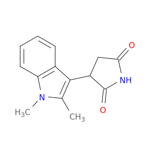 2,5-Pyrrolidinedione,3-(1,2-dimethyl-1H-indol-3-yl)-