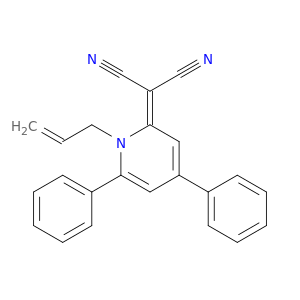 Propanedinitrile, [4,6-diphenyl-1-(2-propenyl)-2(1H)-pyridinylidene]-