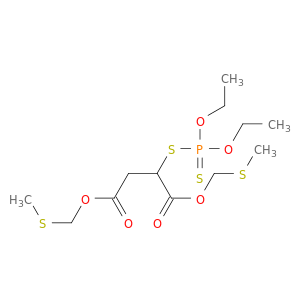bis[(methylsulfanyl)methyl] 2-[(diethoxyphosphorothioyl)sulfanyl]butanedioate
