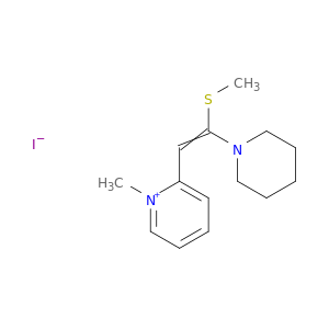 Pyridinium,1-methyl-2-[2-(methylthio)-2-(1-piperidinyl)ethenyl]-, iodide (1:1)