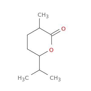 2H-Pyran-2-one, tetrahydro-3-methyl-6-(1-methylethyl)-