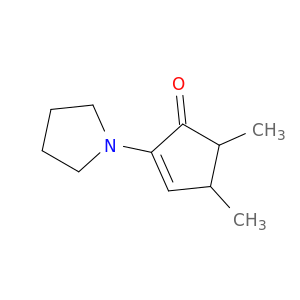2-Cyclopenten-1-one, 4,5-dimethyl-2-(1-pyrrolidinyl)-