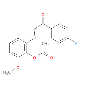 2-Propen-1-one, 3-[2-(acetyloxy)-3-methoxyphenyl]-1-(4-fluorophenyl)-