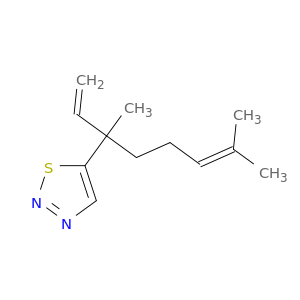 1,2,3-Thiadiazole, 5-(1-ethenyl-1,5-dimethyl-4-hexenyl)-