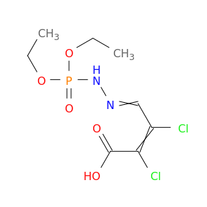 2-Butenoic acid, 2,3-dichloro-4-[(diethoxyphosphinyl)hydrazono]-