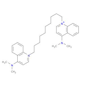 Quinolinium, 1,1'-(1,10-decanediyl)bis[4-(dimethylamino)-