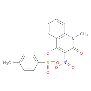 2(1H)-Quinolinone, 1-methyl-4-[[(4-methylphenyl)sulfonyl]oxy]-3-nitro-
