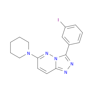 1,2,4-Triazolo[4,3-b]pyridazine, 3-(3-iodophenyl)-6-(1-piperidinyl)-