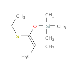 Silane, [[1-(ethylthio)-2-methyl-1-propenyl]oxy]trimethyl-
