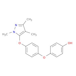Phenol, 4-[4-[(1,3,4-trimethyl-1H-pyrazol-5-yl)oxy]phenoxy]-