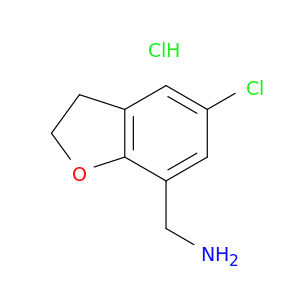 (5-chloro-2,3-dihydro-1-benzofuran-7-yl)methanamine hydrochloride