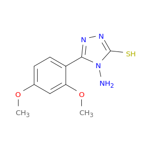 3H-1,2,4-Triazole-3-thione,4-amino-5-(2,4-dimethoxyphenyl)-2,4-dihydro-