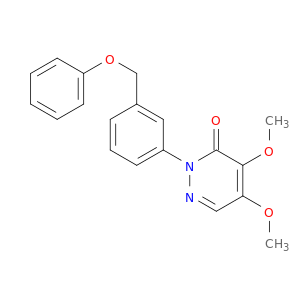 3(2H)-Pyridazinone, 4,5-dimethoxy-2-[3-(phenoxymethyl)phenyl]-