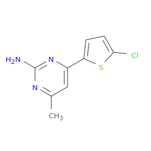 2-Pyrimidinamine,4-(5-chloro-2-thienyl)-6-methyl-