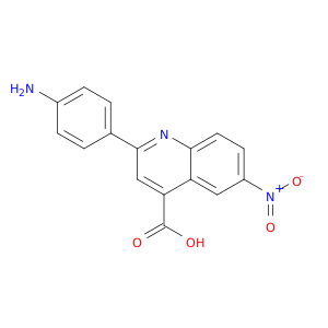 4-Quinolinecarboxylic acid, 2-(4-aminophenyl)-6-nitro-