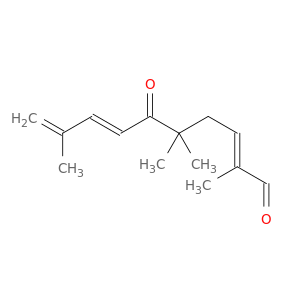 2,7,9-Decatrienal, 2,5,5,9-tetramethyl-6-oxo-, (E,E)-