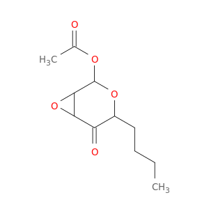 3,7-Dioxabicyclo[4.1.0]heptan-5-one, 2-(acetyloxy)-4-butyl-