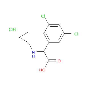 2-(cyclopropylamino)-2-(3,5-dichlorophenyl)acetic acid hydrochloride