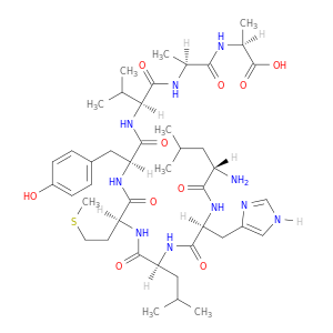 L-Alanine, L-leucyl-L-histidyl-L-leucyl-L-methionyl-L-tyrosyl-L-valyl-L-alanyl-