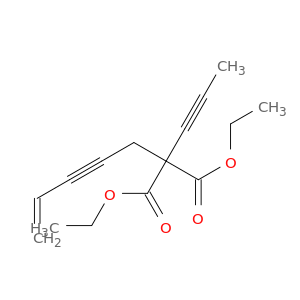 Propanedioic acid, 4-penten-2-ynyl-2-propynyl-, diethyl ester