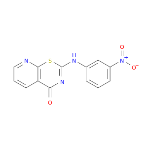 4H-Pyrido[3,2-e]-1,3-thiazin-4-one, 2-[(3-nitrophenyl)amino]-