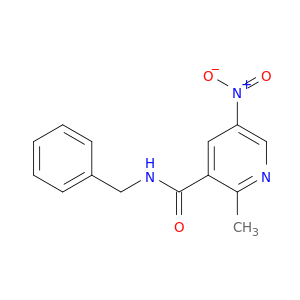3-Pyridinecarboxamide, 2-methyl-5-nitro-N-(phenylmethyl)-