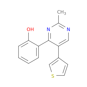 Phenol, 2-[2-methyl-5-(3-thienyl)-4-pyrimidinyl]-