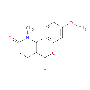 2-(4-Methoxyphenyl)-1-methyl-6-oxopiperidine-3-carboxylic Acid
