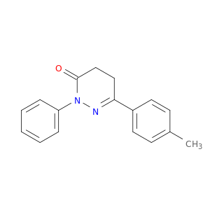 3(2H)-Pyridazinone, 4,5-dihydro-6-(4-methylphenyl)-2-phenyl-