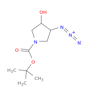 1-Pyrrolidinecarboxylic acid, 3-azido-4-hydroxy-, 1,1-dimethylethyl ester
