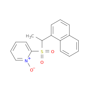 Pyridine, 2-[[1-(1-naphthalenyl)ethyl]sulfonyl]-, 1-oxide
