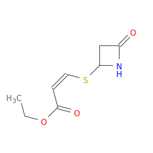 2-Propenoic acid, 3-[(4-oxo-2-azetidinyl)thio]-, ethyl ester, (Z)-