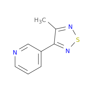 Pyridine, 3-(4-methyl-1,2,5-thiadiazol-3-yl)-