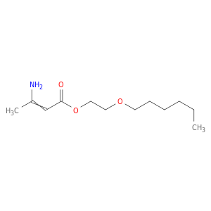 2-Butenoic acid, 3-amino-, 2-(hexyloxy)ethyl ester