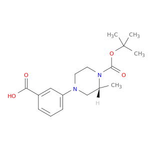 (R)-1-(3-CARBOXYPHENYL)-3-METHYL-4-BOC PIPERAZINE
