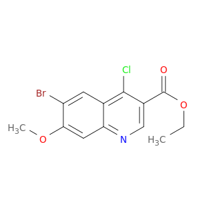 ETHYL 6-BROMO-4-CHLORO-7-METHOXYQUINOLINE-3-CARBOXYLATE