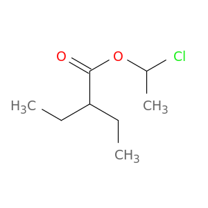 Butanoic acid, 2-ethyl-, 1-chloroethyl ester