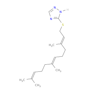 1H-1,2,4-Triazole,5-[[(2E,6E)-3,7,11-trimethyl-2,6,10-dodecatrien-1-yl]thio]-