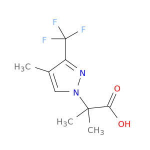 2-Methyl-2-[4-methyl-3-(trifluoromethyl)-1H-pyrazol-1-yl]propanoic Acid