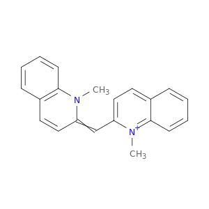 Quinolinium, 1-methyl-2-[(1-methyl-2(1H)-quinolinylidene)methyl]-