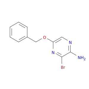 Pyrazinamine, 3-bromo-5-(phenylmethoxy)-