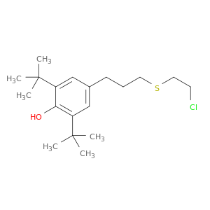 Phenol, 4-[3-[(2-chloroethyl)thio]propyl]-2,6-bis(1,1-dimethylethyl)-