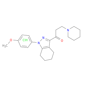 1-[1-(4-methoxyphenyl)-4,5,6,7-tetrahydro-1h-indazol-3-yl]-3-(piperidin-1-yl)propan-1-one hydrochloride(1:1)