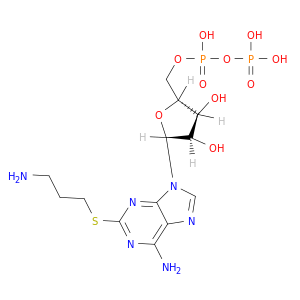 Adenosine5'-(trihydrogen diphosphate), 2-[(3-aminopropyl)thio]- (9CI)
