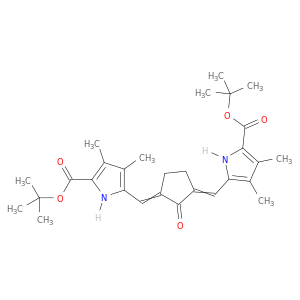di-tert-butyl 5,5'-[(2-oxocyclopentane-1,3-diylidene)dimethylylidene]bis(3,4-dimethyl-1h-pyrrole-2-carboxylate)