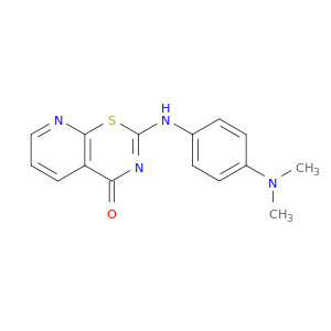 4H-Pyrido[3,2-e]-1,3-thiazin-4-one, 2-[[4-(dimethylamino)phenyl]amino]-