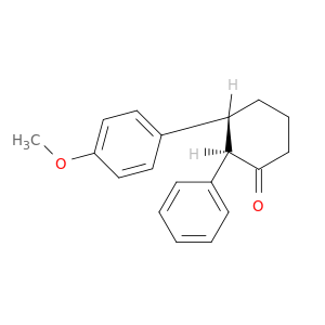 Cyclohexanone, 3-(4-methoxyphenyl)-2-phenyl-, trans-