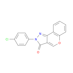 [1]Benzopyrano[4,3-c]pyrazol-3(2H)-one, 2-(4-chlorophenyl)-