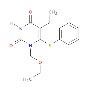2,4(1H,3H)-Pyrimidinedione,1-(ethoxymethyl)-5-ethyl-6-(phenylthio)-